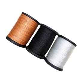 VILLFUL 3 Rolls Sewing Thread Black White Brown Tailoring Line for Bookbinding Cobbler Accessories Each Durable Multi Purpose Thread for Crafts for Hand Machine Quilting