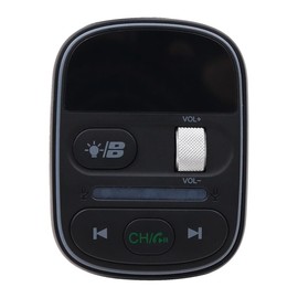 POFET Wireless In-Car Bluetooth FM Transmitter Radio Adapter Car Kit with Bass and 7 Colour Light QC3.0 PD 30W Quick Charge for All Smartphones Audio Players