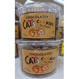 Trader Joe Chocolatey Cats Cookies for People 16oz 454g (2 Tubs)