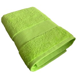 Sue Rossi Towels 100% Turkish Combed Organic Cotton, 600gsm Thick, Plush Soft & Highly Absorbent, Quick Dry Home Or Hotel Quality Bathroom Towel (Lime Green, Bath Towel)