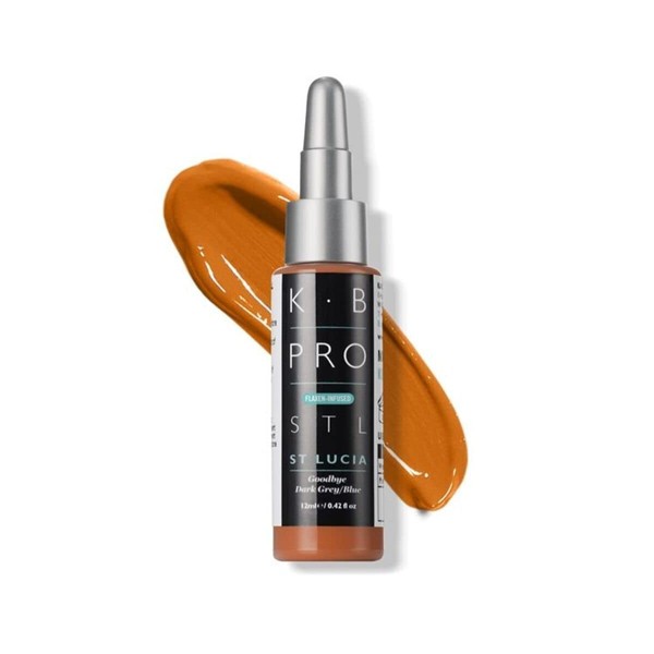 K.B Pro Microblading PMU Brow Adjuster Pigments, Flaxen-Infused, Perfect to