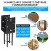 [Pack of 2] 6"x6" Heavy Duty Post Base for Concrete