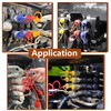 Ojeemii 8 Pcs Hydraulic Quick Coupler Dust Caps & Plugs