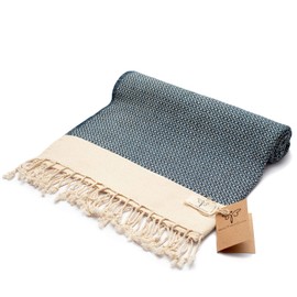 SMYRNA TURKISH COTTON Bath Towels | 37"x71" | Versatile Towels for Bathroom, Hotel, SPA, Gym | Ultra Soft, Absorbent, Prewashed and Quick Dry, Navy, 37x71