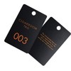Plastic Cloakroom Tags/Tickets with Standard Disclaimer Text on Reverse, Pack