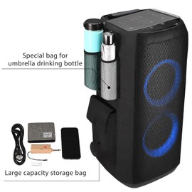 XBERSTAR Case PartyBox 310 Protective Case for JBL PartyBox 310 - Wireless Bluetooth Party Speaker, PartyBox 310 Accessories, Portable Soft Storage Bag, Dust Cover, Black