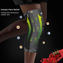 JLebow Knee Compression Sleeve Best Knee Brace for Athletes Support for Running Workout Walking Hiking Sports…