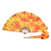 Winged Sirenny Pairs Short Silk Flutter Folding Fan for Worship