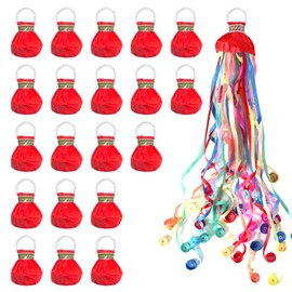 LM.XDBQ 20Pack Streamers Popper Hand Throw Streamers No Mess Confetti Magic Paper Cracker for Celebration Birthday Propose Engagement Wedding Graduation Party Favors (Multi Color)