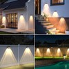 Solar Fence Lights Outdoor 8-Pack, Waterproof Fence Light Solar Powered