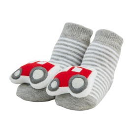Mud Pie Tractor Farm Rattle Toe Socks, 0-12M
