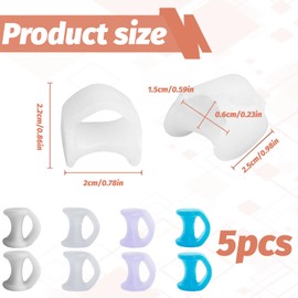 10 Pcs Zehenspreizer Kleiner Zeh,Zehentrenner Silikon,Silikon Gel Kleiner Zeh Hallux Valgus Toe Spreader Separatoren Für Überlappende Und Schützen