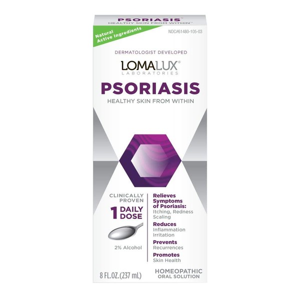 Loma Lux Psoriasis Clinically Proven, Dermatologist Developed Skin Clearing Natural Minerals, 8 Fl. Oz.