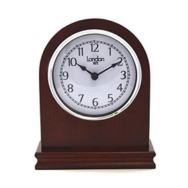 Wm. Widdop Arched Birch Wood Mantel Clock with Arabic Dial (W9699)