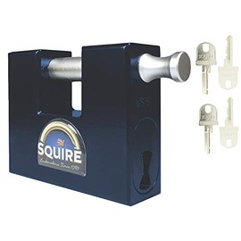 Squire Container Padlock - WS75 - Hardened Steel Block Lock - CEN 4 Rated - High Security - 4 x Keys Supplied Free of charge