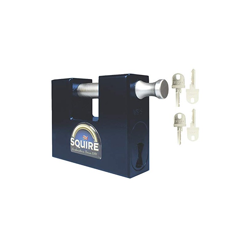 Squire Container Padlock - WS75 - Hardened Steel Block Lock