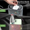 NYTKL Bling Car Trash Can with Lid, Sparkly Mini Crystal