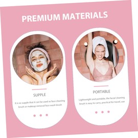 OHPHCALL Deep Clean Your Skin Exfoliating Facial Brush Face Cleansing Tool Women's Gentle Face Scrubber Soft Bristles Random