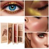 Makeup Palette,Eyeshadow & Highlighter & Blush & Contouring,4-Layer Book-Style Foldable
