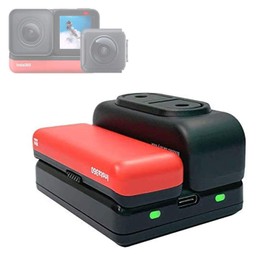 Cargador de batería dual para Insta360 One R Accesorios Batería y base de batería mejorada Soporte Carga rápida