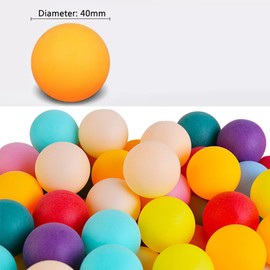 RWHXRWY 70 Pcs Colorful Table Tennis Balls, 40mm Plastic Ping Pong Balls Bulk, Entertainment Table Tennis Balls for Kids, Pong Balls, DIY Projects, Holiday Decorations, Teaching Tools.