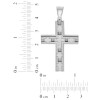 Believe by Brilliance Cross Pendant Necklace Men’s 24' Stainless Steel