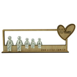 Pirantin 10 Year Our Little Family - 10th Anniversary - Choose Your Own Family Combination - 3 Children