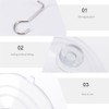 Kichvoe 8pcs Vacuum Suction Cup Hook Suction Cups Clothes Hanger