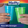Hefty Party On 16oz Disposable Plastic Cups Assorted Colors 100