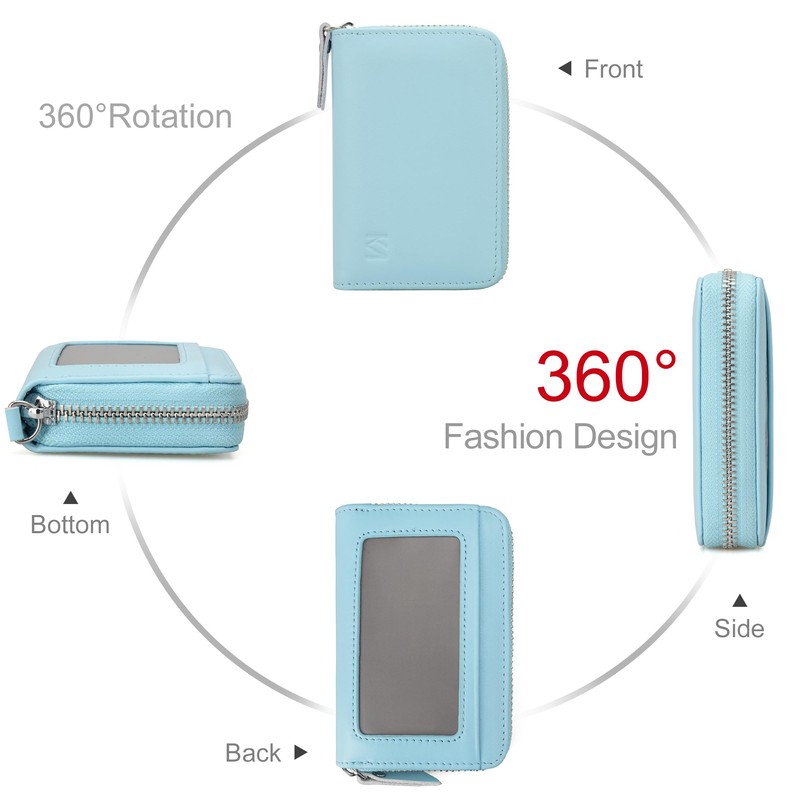 KM Legend Wallet for Women,Slim RFID Blocking Credit Card Holder