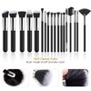JAYWAYNE Makeup Brushes Set 18Pcs Premium Synthetic Foundation Brush for
