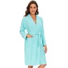 Knuffnee Terry Cloth Robe for Women Bathrobe Knee Length Bath