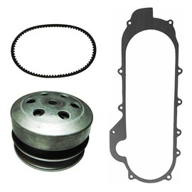 Ice Bear PMZ50-M1&M5 12" Wheels GY6-50 Rear Drive Clutch Belt Kit with Gasket. Fits models with 12" or 13" wheels.