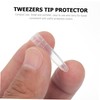 Outanaya 200pcs Non-skid Tweezers Tip Protectors Durable and Practical Covers