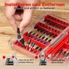 GEINXURN 49-Piece Screwdriver Bit Set Made of Impact-Resistant, S2 Steel,