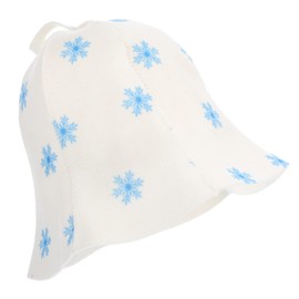 FUNOMOCYA Felt Sauna Hat Sleeping Hat Spa Felt Hat Stylish Sauna Hat Shower Cap Sauna Head Covers Natural Wool Sauna Hat Bania Hat Russian Banya Accessories Bath House Bathing Hood Hair Miss