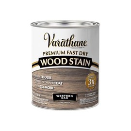 Varathane Premium Fast Dry Wood Stain, Quart, Western Oak