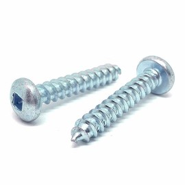 (650 Pieces) #10x1/2" Square Pan Head Self Tapping Sheet Metal Screws Zinc