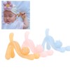 3pcs Silicone Baby Teether for Teething Relief Cute Cat Shape