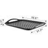 MDLUU Large Non-Slip Serving Tray with Handles, Food Serving Platter,