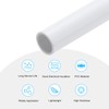 sourcing map PVC Rigid Tube Round Pipe Tubing Hardware Tubing