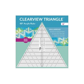 C&T PUBLISHING Notions Ruler Clearview Triangle 60 Degree 12"