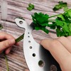 Stainless Steel Herb Stripper, 10-Hole Leaf Stripper Tool for Kale,