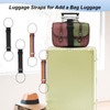 Pack of 4 Elastic Fastening Straps for Luggage, Adjustable Luggage