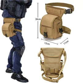 Unbranded Tactical Drop Leg Bag Bag Military Waist Bag Weapons Waterproof Drop Thigh Pouch