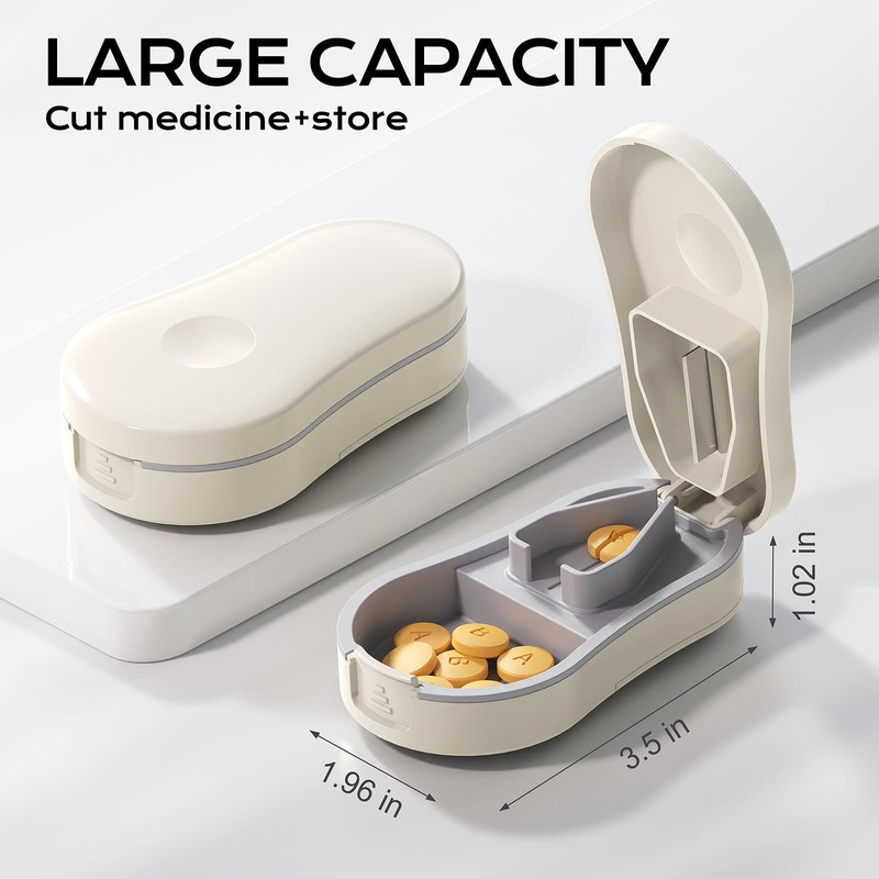 ZHIYES Pill Splitter for Small and Tiny Pills 1/2&1/4 Pill