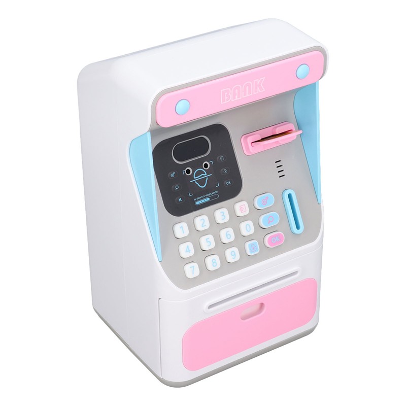 Kids ATM Savings Money Bank Large Capacity Password Safe Face