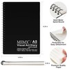 MEMX Poly Cover Sketch Book, 5.5”X8.5” 100 Pages (110gsm), Spiral