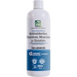 Glutatión con Vitaminas y Minerales | Suplemento de Alta Absorción 480ml | 32 Dosis | Nano Nutrition by KEMED