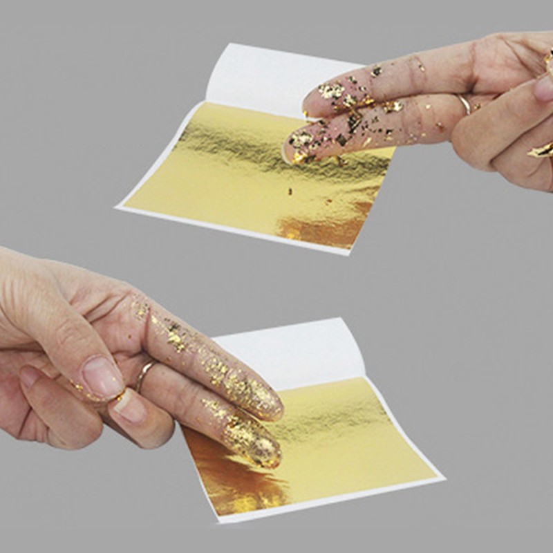 500pcs Gold Leaf Sheets Fashion Multi Purpose Imitation Gold Leaf